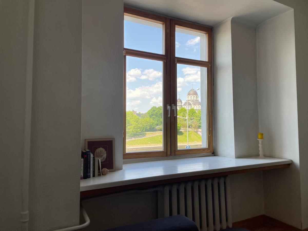 A Cozy Apartment With A Wonderful View Of The River In The Old Town Of VNO Exterior foto